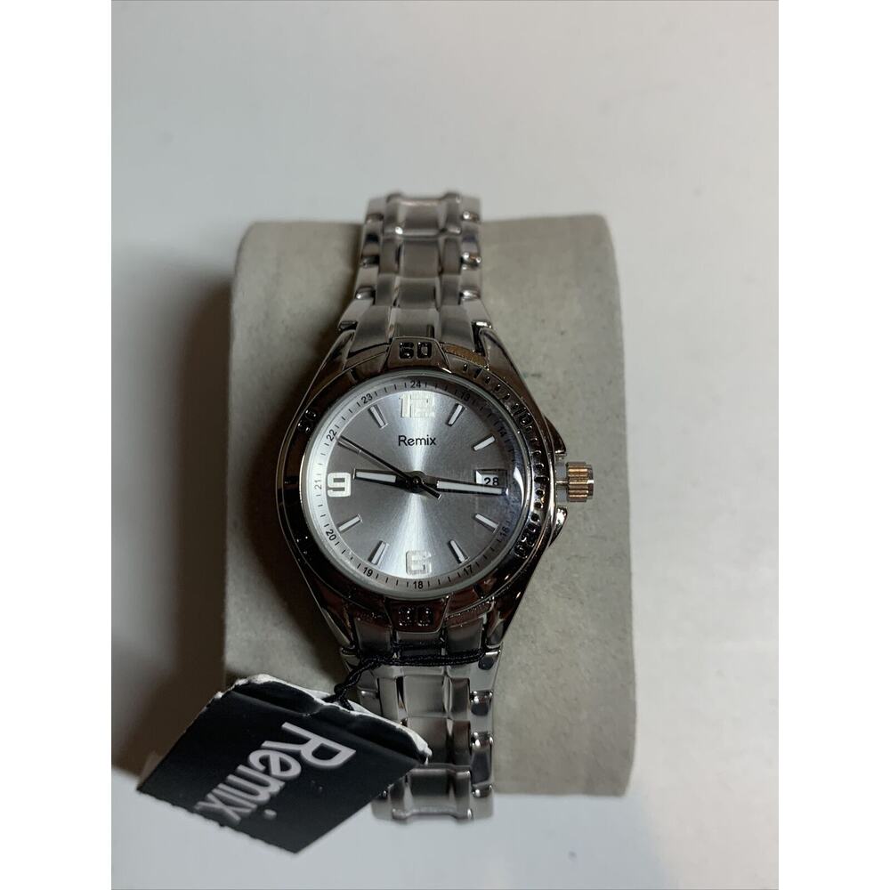 Remix Women's Stainless Steel Gray/Silver Wrist Watch Stanford University Back